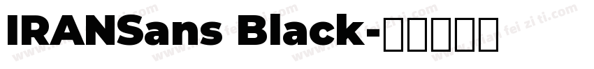 IRANSans Black字体转换
